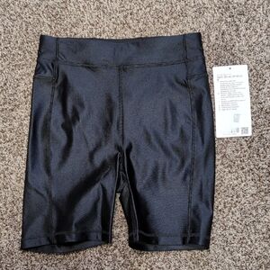 Lululemon Satin Shine HR Bike Shorts 6" Black Size 4 NEW